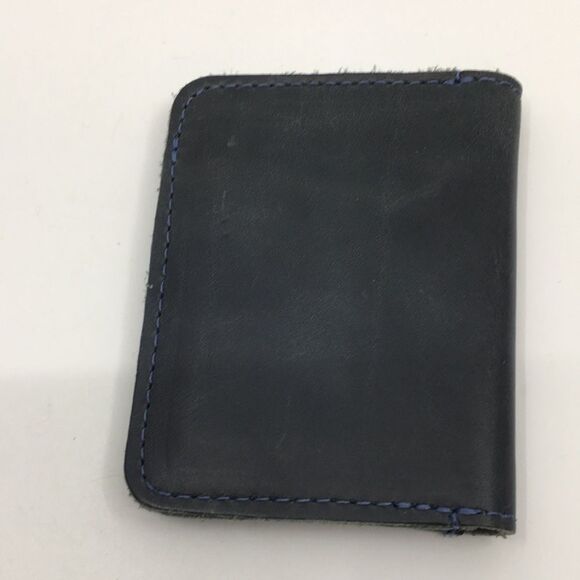 Hide And Drink Handmade Dark Gray Leather Card Case - Picture 7 of 16